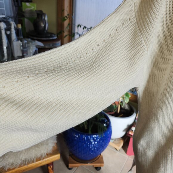 25051 NWT!!! Beautiful Cream Universal Thread Open Front Cardigan Size XXL - Picture 4 of 10